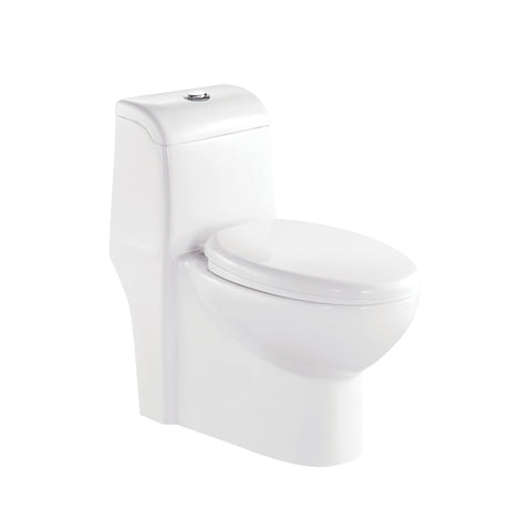 28.7" x 14.6" Siphonic One Piece Toilet in White