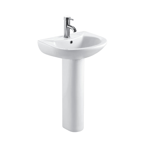 525mm 1 Tap Hole Basin With Full Pedestal