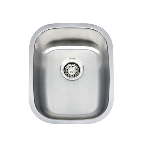 Undermount Brushed Single Bowl Stainless Steel Bar or Kitchen Sink