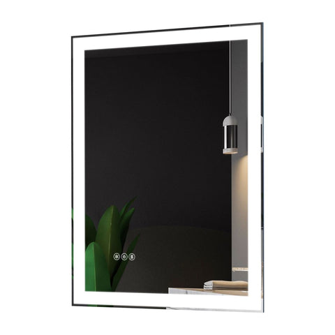 Arba 24" x 32" Frameless Rectangular Anti-Fog Adjustable LED Ligtht Bathroom Vanity Mirror