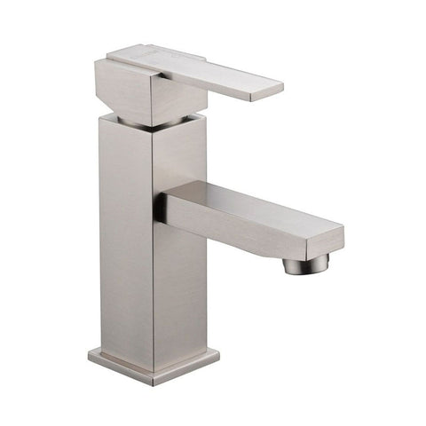 Square Single Lever Lavatory Faucet