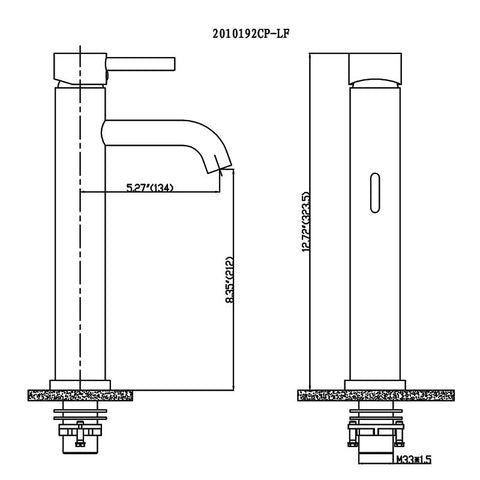 High-Raised Single Lever Lavatory Faucet
