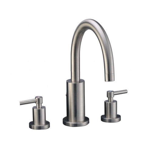 Brushed Nickel 2-handle Roman Tub Filler Faucet