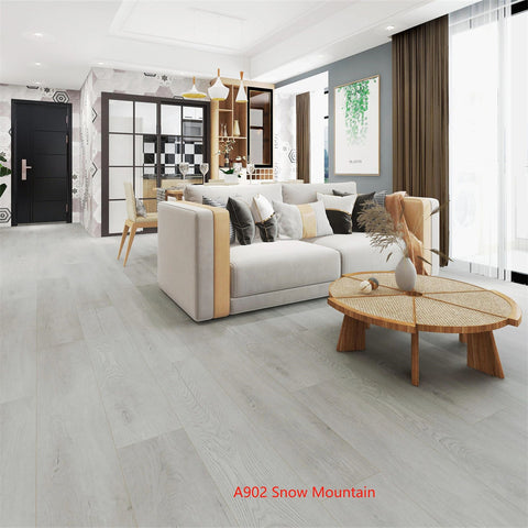 A902 Snow Mountain 12MM WATER RESISTANT CARB HDF AC4 LAMINATE FLOOR (59.06"X9.41")
