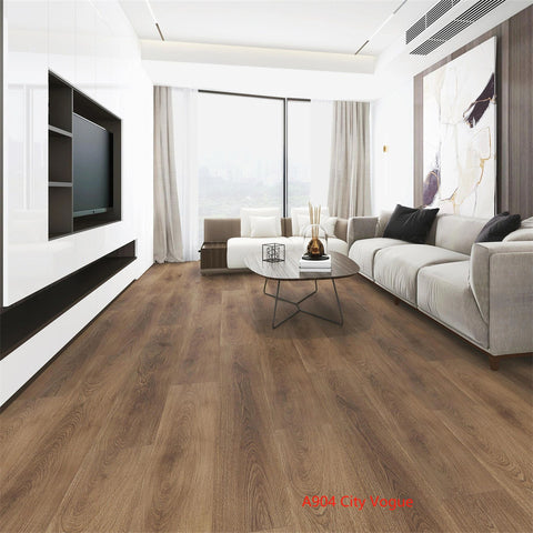 A904 City Vogue 12MM WATER RESISTANT CARB HDF AC4 LAMINATE FLOOR (59.06"X9.41")