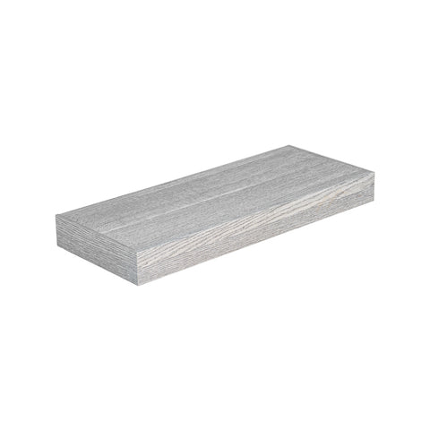 Texture Gray Rectangular Floating Shelf Decorative Shelf