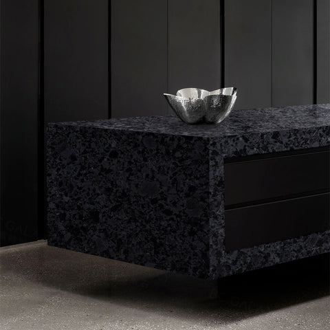 Angola Black Antique Granite Countertop