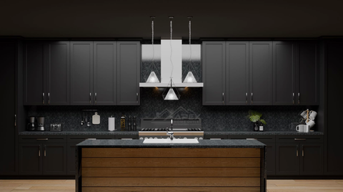 Black Shaker 10 x 10 Kitchen Combo