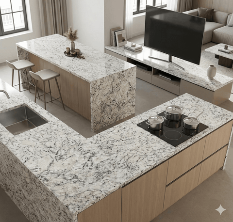 Blue Ice Granite Countertop