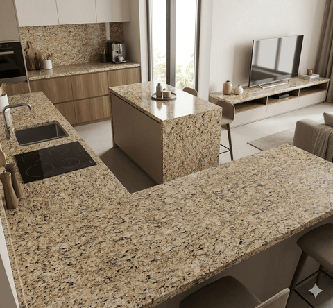 Brazilian Yellow Granite Countertop