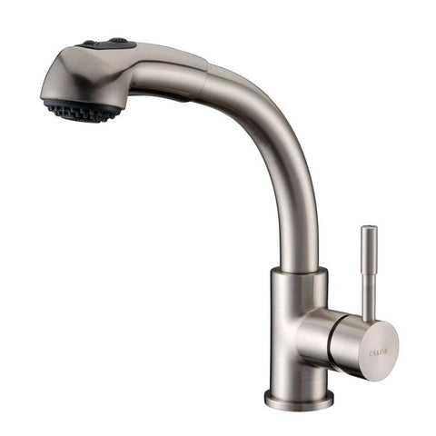Brushed Nickel Stainless Steel Single Lever Kitchen Faucet