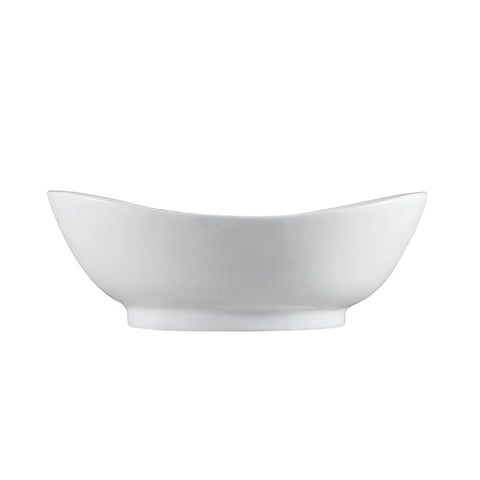 Modern Ceramic Oval Vessel Bathroom Sink with Overflow