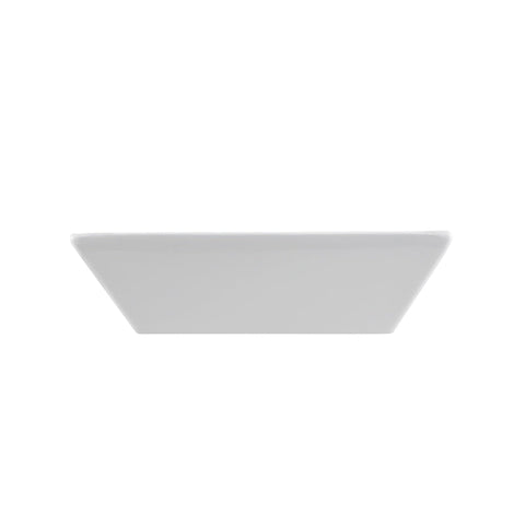 White Ceramic Square Vessel Bathroom Sink