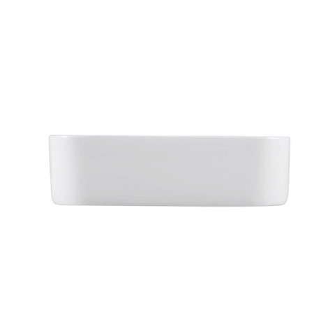 White Ceramic Square Vessel Bathroom Sink