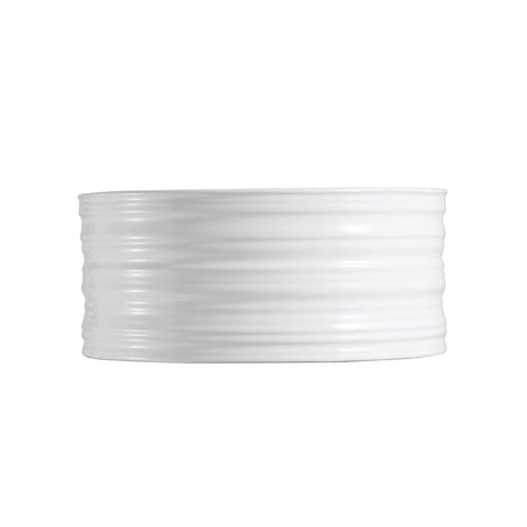 Above Counter Olive Swirl-White Vessel For Wall Mount Drilling