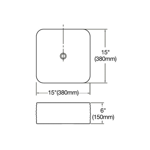 Above Counter White Vessel For Deck Mount Drilling