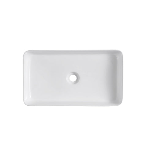 Above Counter for Drilling Ceramic Rectangular Vessel Bathroom Sink