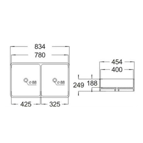 Undermount Farmhouse Apron Front 32.83-in x 17.87-in Crisp White Fireclay Double Equal Bowl Kitchen Sink