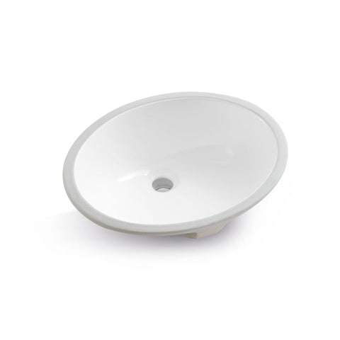 Ceramic Oval Undermount Bathroom Sink