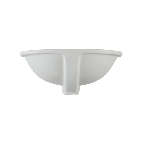 Ceramic Oval Undermount Bathroom Sink