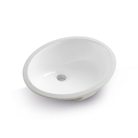 Ceramic Oval Undermount Bathroom Sink