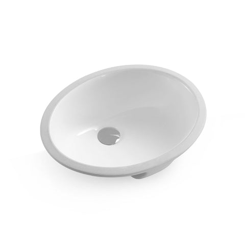 Ceramic Oval Undermount Bathroom Sink