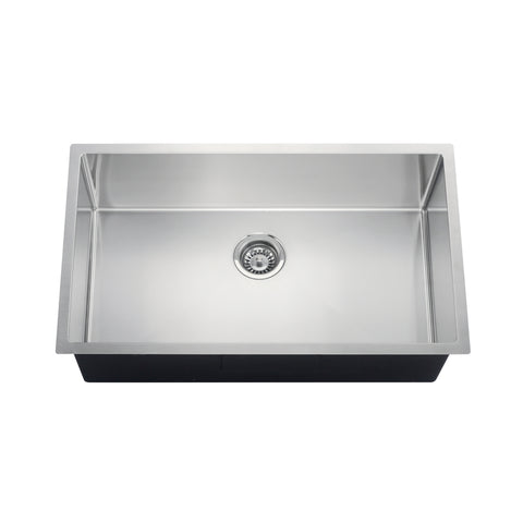 Undermount 304 Stainless Steel Single Bowl Handmade Sink