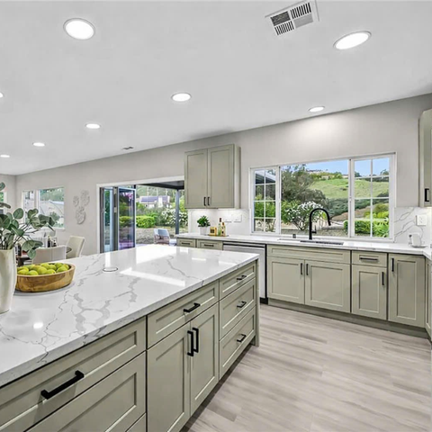 Dune Gray Shaker Kitchen Cabinet