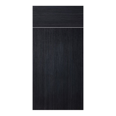 Dark Wood Frameless Euro-Style Kitchen Cabinets