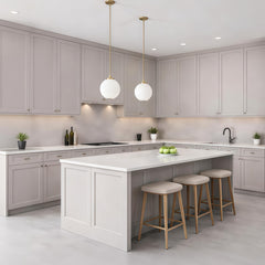 Dune Gray Shaker Modern-Style Kitchen Cabinets