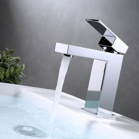 Chrome Single Handle Lavatory Faucet