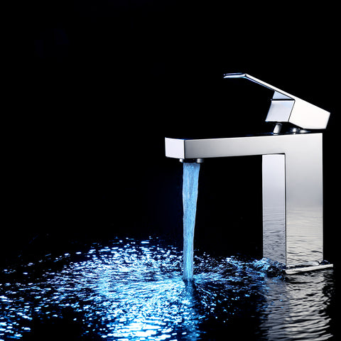 Chrome Single Handle Lavatory Faucet