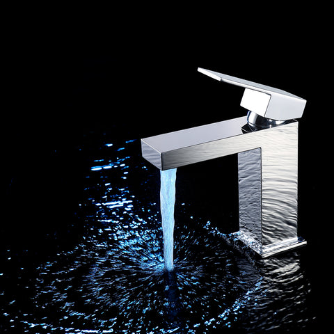 Chrome Single Handle Lavatory Faucet