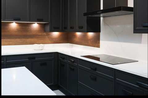 Black Shaker Kitchen Cabinets
