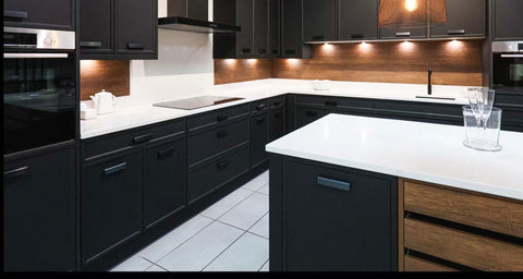 Black Shaker Kitchen Cabinets