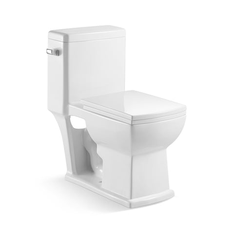 26.4" x 15.4" Siphonic One Piece Toilet in White