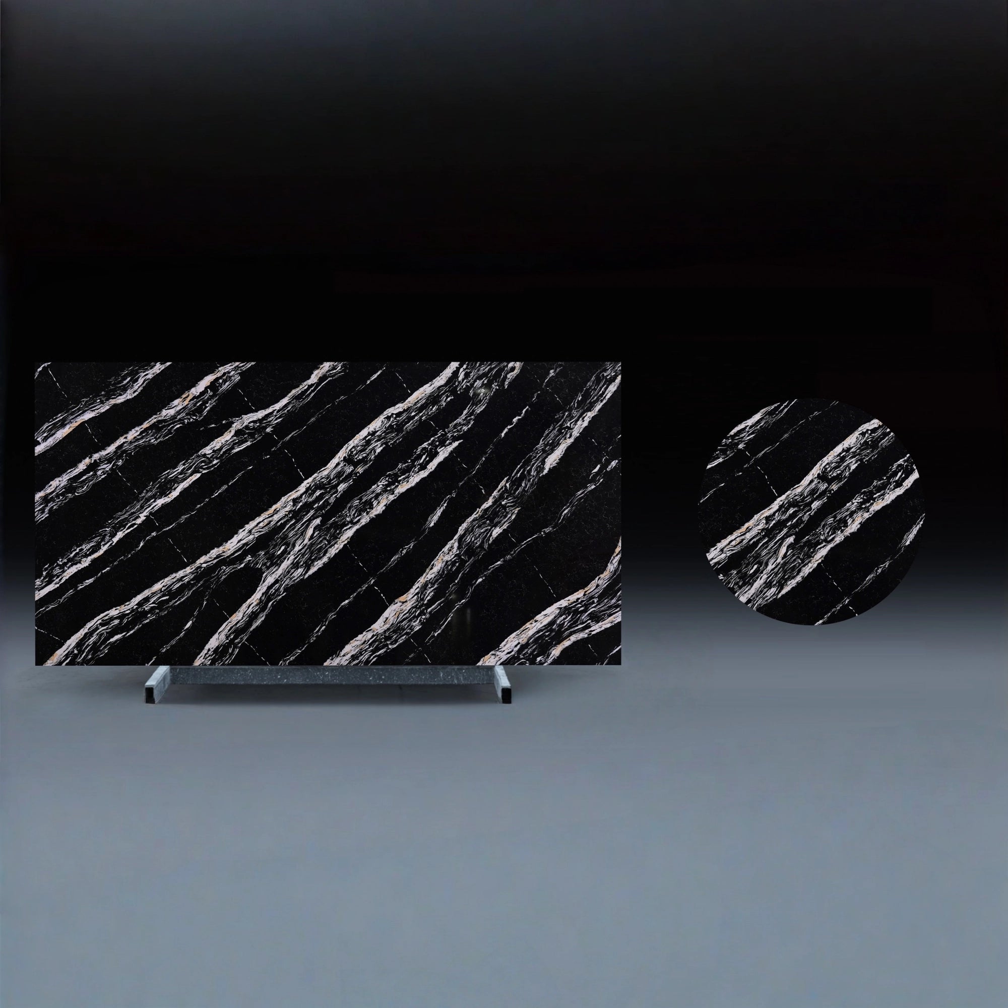 Engineered Stone Css Midnight Cascade Engineered Stone | Apex Granite Outlet | Apex Granite ...