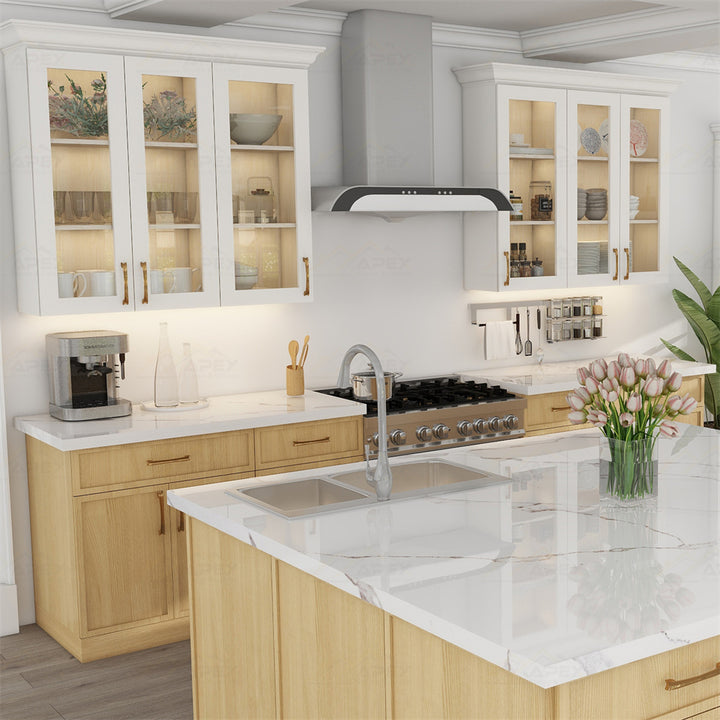 American Style Kitchen Cabinets | Shaker & Traditional | Apex Granite ...