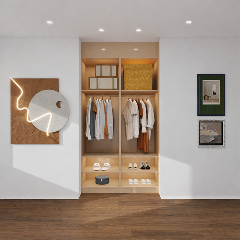 Nordic Aura Open Wardrobe System