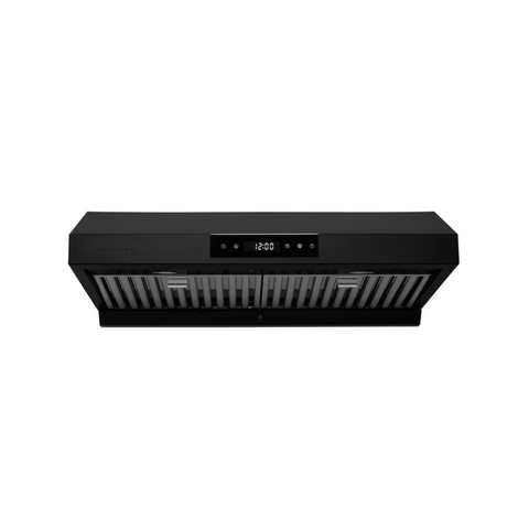Hauslane Chef 30-in Ducted Matte Black Undercabinet Range Hood
