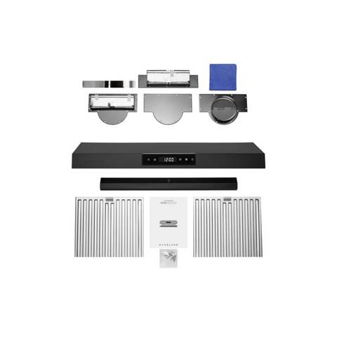 Hauslane Chef 30-in Ducted Matte Black Undercabinet Range Hood