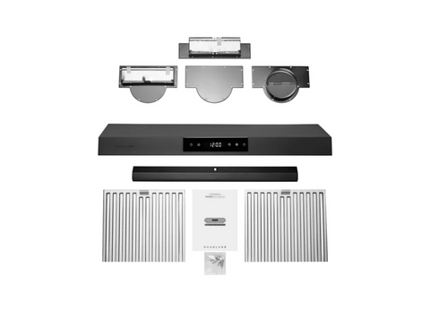 Hauslane Chef 36-in Ducted Black Stainless Steel Undercabinet Range Hood