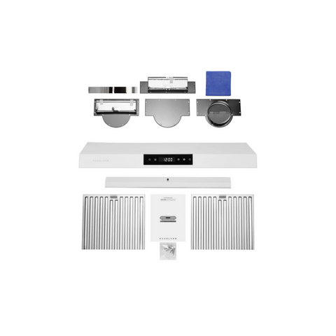Hauslane Chef 30-in Ducted Matte White Undercabinet Range Hood