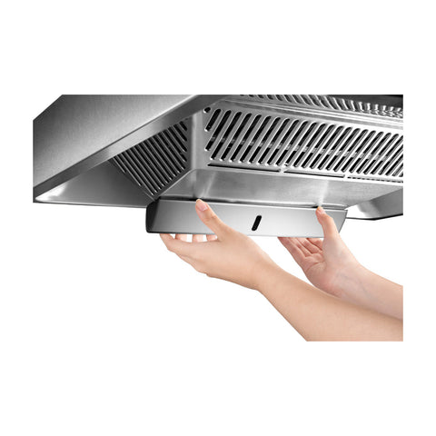 ROBAM 30-in Convertible Stainless Steel Wall-Mounted Range Hood with Charcoal Filter