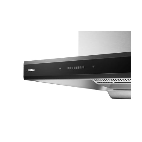 ROBAM 30-in Convertible Stainless Steel Wall-Mounted Range Hood with Charcoal Filter