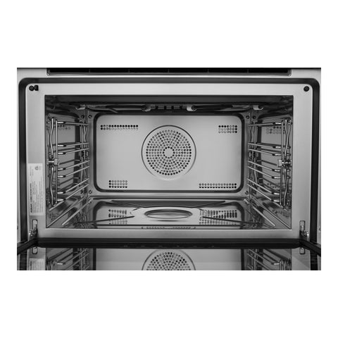 ROBAM  30-in Air Fry Convection European Element Single Electric Wall Oven (Black Glass)