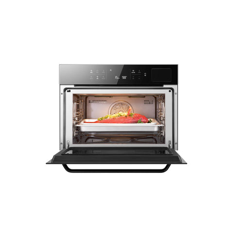 ROBAM  24-in Air Fry Convection European Element Single Electric Wall Oven (Black)