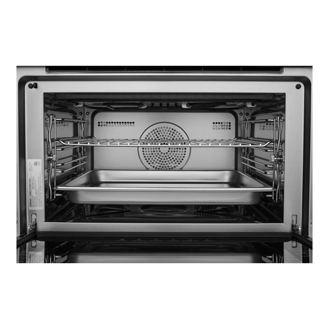 ROBAM  30-in Air Fry Convection European Element Single Electric Wall Oven (Black Glass)
