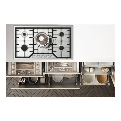 ROBAM  ROBAM-G515 36-in 5 Burners Stainless Steel Gas Cooktop