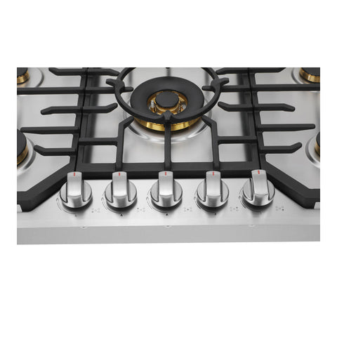 ROBAM  ROBAM-G515 36-in 5 Burners Stainless Steel Gas Cooktop